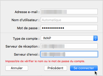 configurer Mail Mac