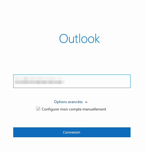 Configurer Outlook 2016