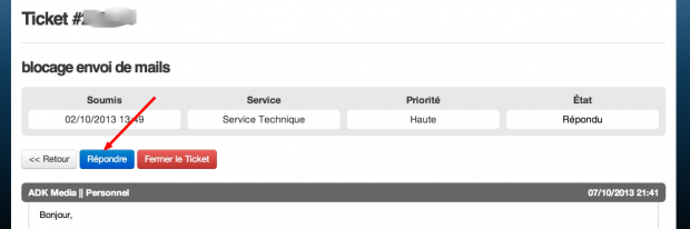Comment répondre à un ticket ? - Centre d'aide ADK Media
